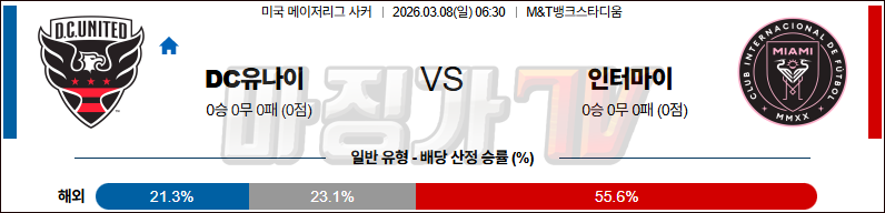 2026-03-08 메이저리그사커 DC 유나이티드 인터 마이애미 CF 해외축구분석 무료중계 스포츠분석 관련 이미지