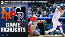 MLB 콜로라도 VS 뉴욕 메츠 하이라이트 썸네일