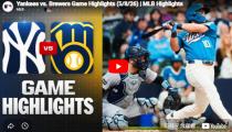 MLB 뉴욕양키스 VS 밀워키 하이라이트 썸네일