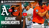 MLB 애슬레틱스 VS 볼티모어 하이라이트 썸네일