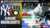 MLB 뉴욕양키스 VS 밀워키 하이라이트 썸네일