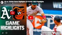 MLB 애슬레틱스 VS 볼티모어 하이라이트 썸네일