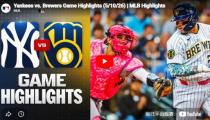 MLB 뉴욕양키스 VS 밀워키 하이라이트 썸네일