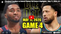 NBA 디트로이트 피스톤즈 VS 클리블랜드 하이라이트 썸네일