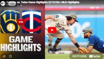 MLB 밀워키 VS 미네소타 하이라이트 썸네일